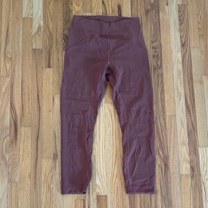 Rust coloured lululemon leggings